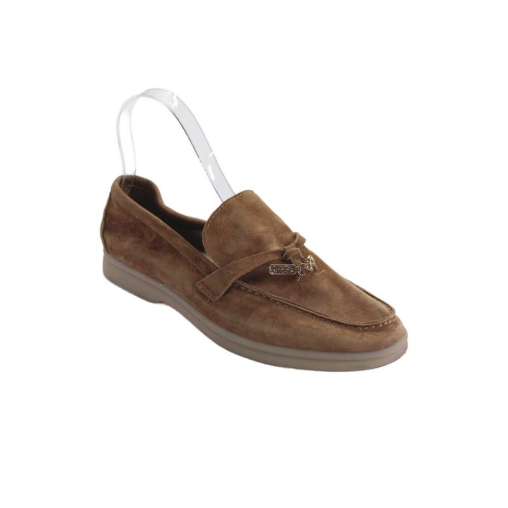 Dolce Vita Mens Suede Slip On Loafers Brown Size 6.5